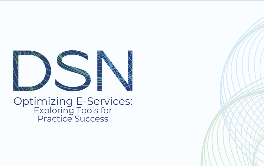 Webinar preview on optimizing e-services, focusing on enhancing digital tools and improving patient care efficiency.