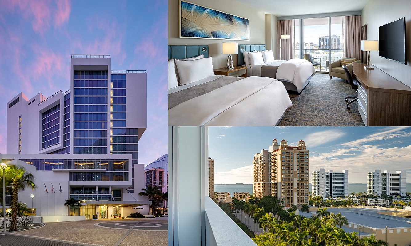 Photo collage featuring images of The Westin Sarasota Hotel, showcasing the venue for our upcoming user conference.